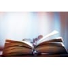 An old open book