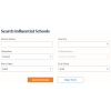 a screenshot of the AI school finder form