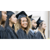 Graduates at a graduation ceremony