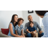 Family speaking to a behavior professional