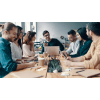 Young business professionals having a meeting