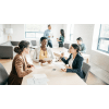 business people sitting around a table having a meeting