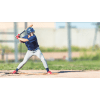 baseball player getting ready to hit a pitch