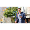 graduate student walking outside