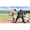 batter, umpire, and catcher waiting on a pitch from the pitcher