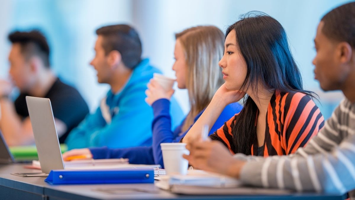 Students in a classroom