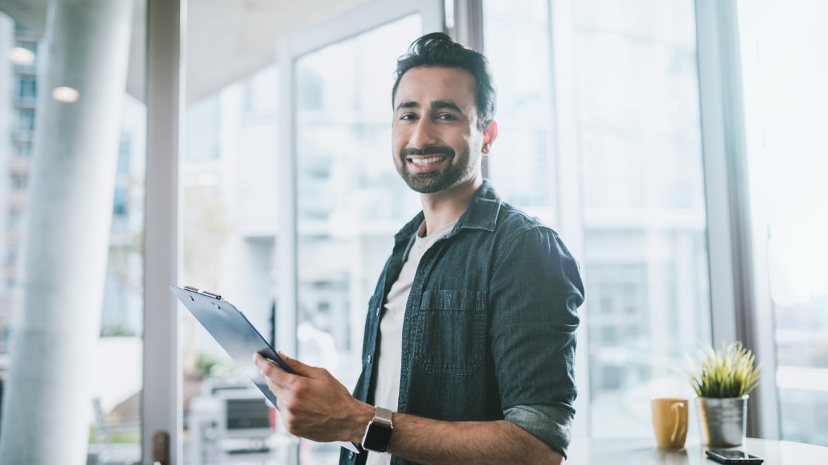 Man working in an office