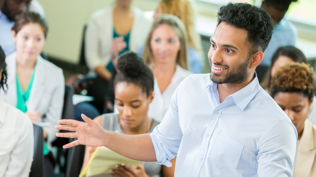 Students in a classroom