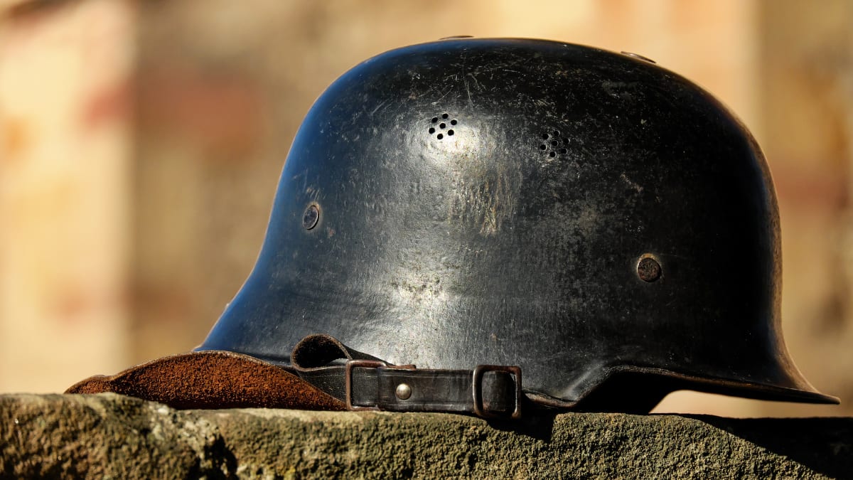 War helmet