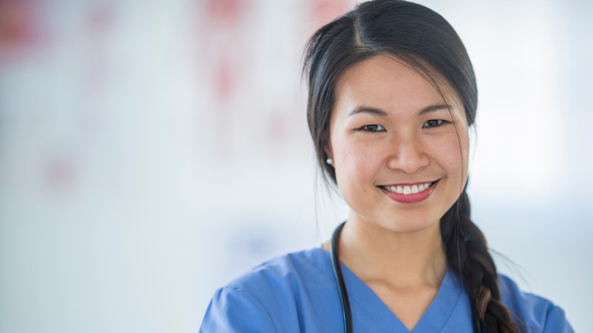 Smiling female nurse