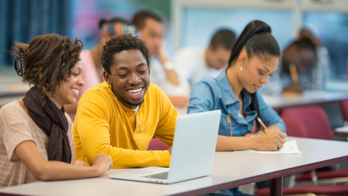 Students in a classroom