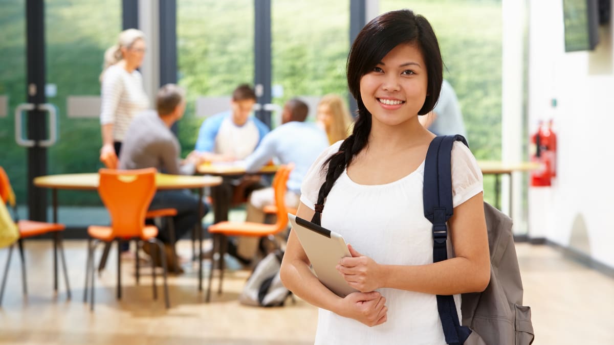 Students in a classroom