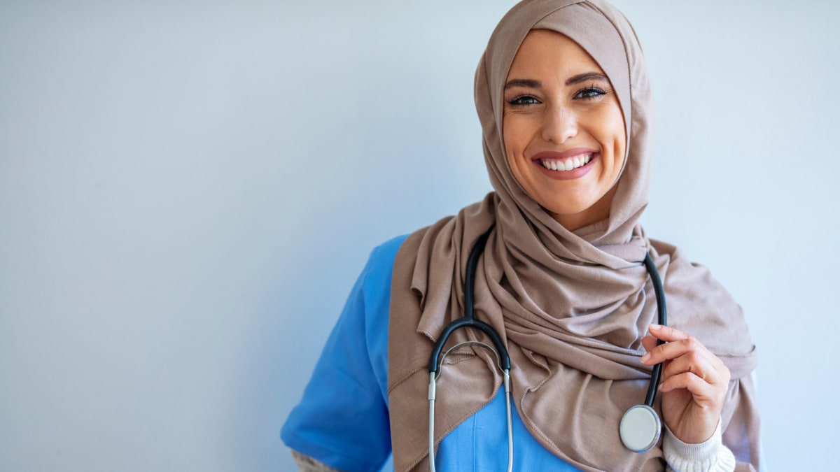 Smiling female nurse