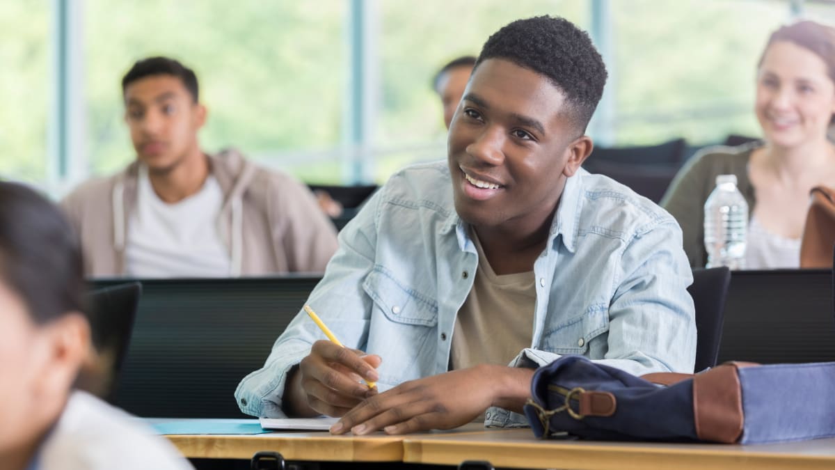 Students in a classroom