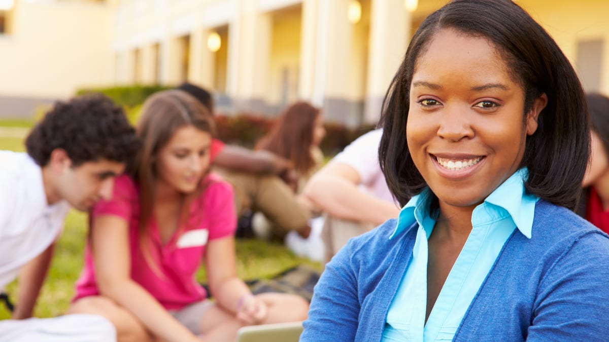 Students learning about teaching