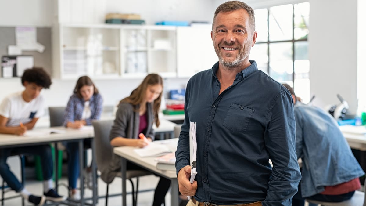 Male English teacher