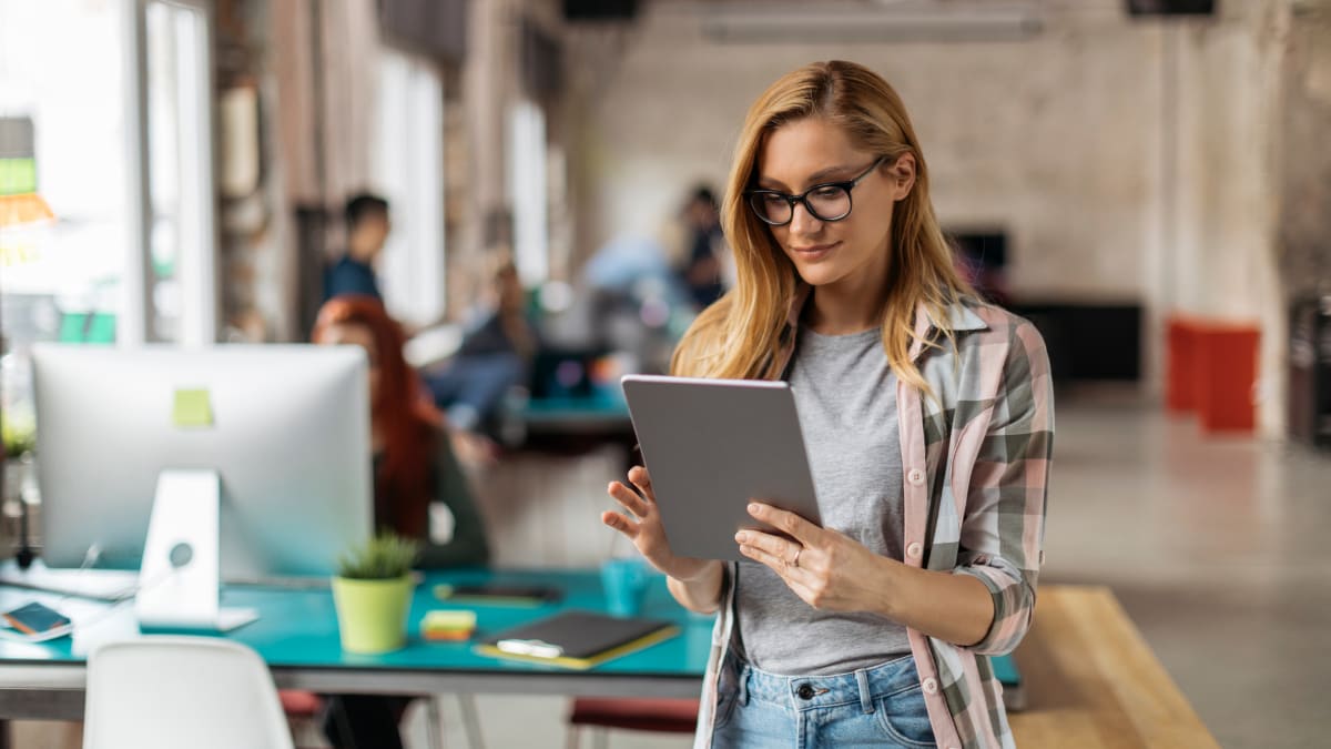 information technology student in a classroom