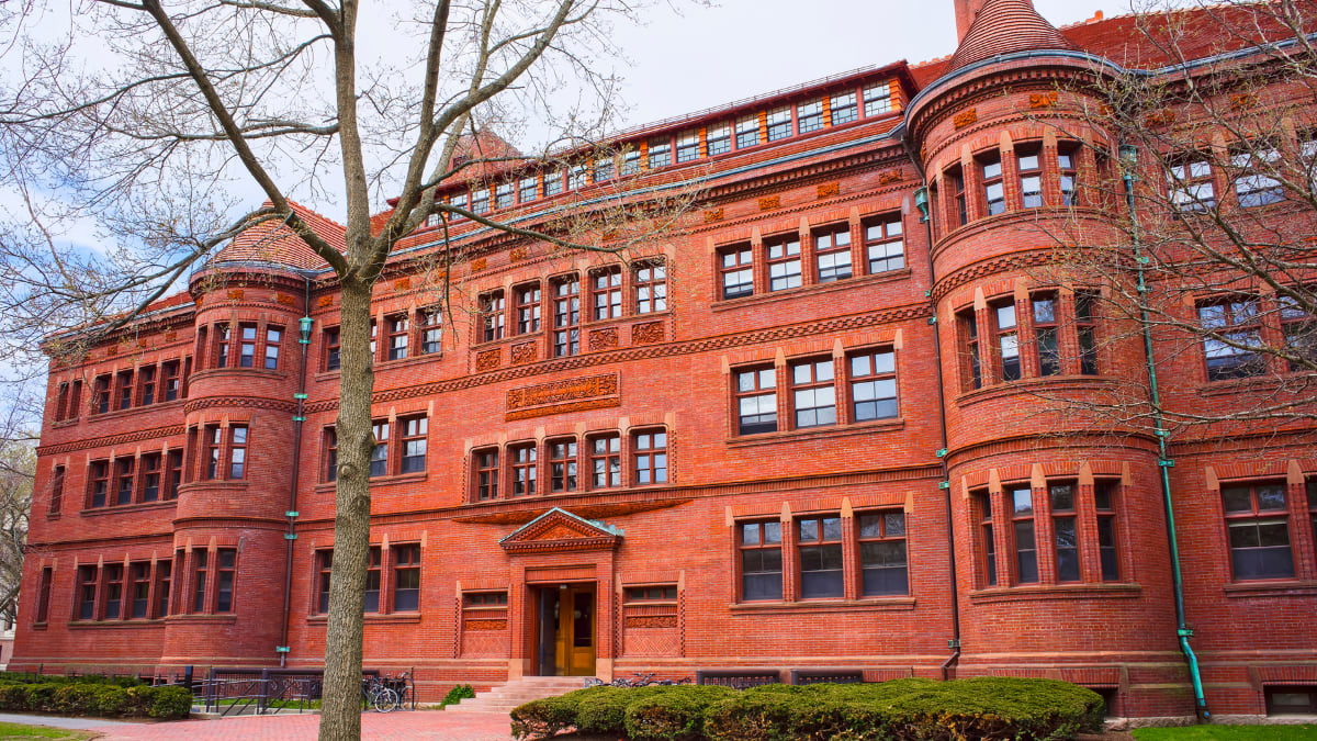 East facade of Sever Hall in Harvard Yard