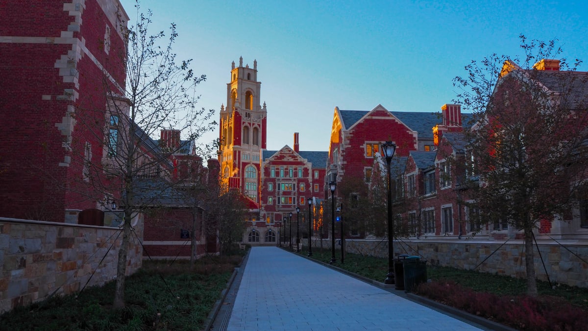 Stunning walkway at Yale