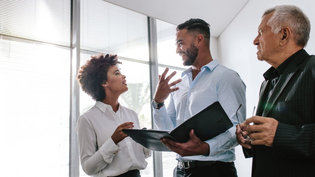 business professionals meeting together