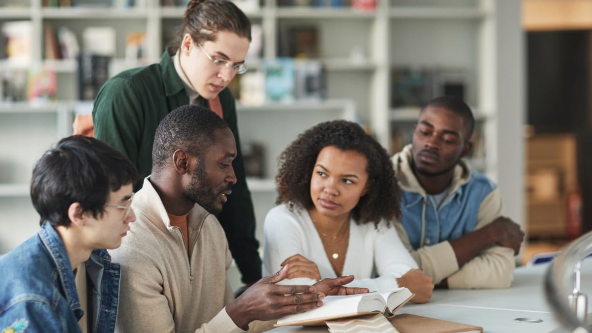 a cohort of college students meeting together