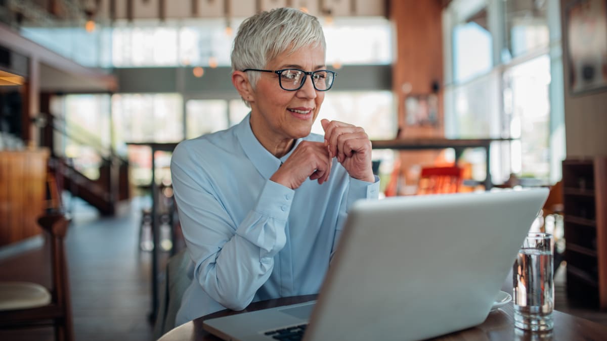 Author working in Office
