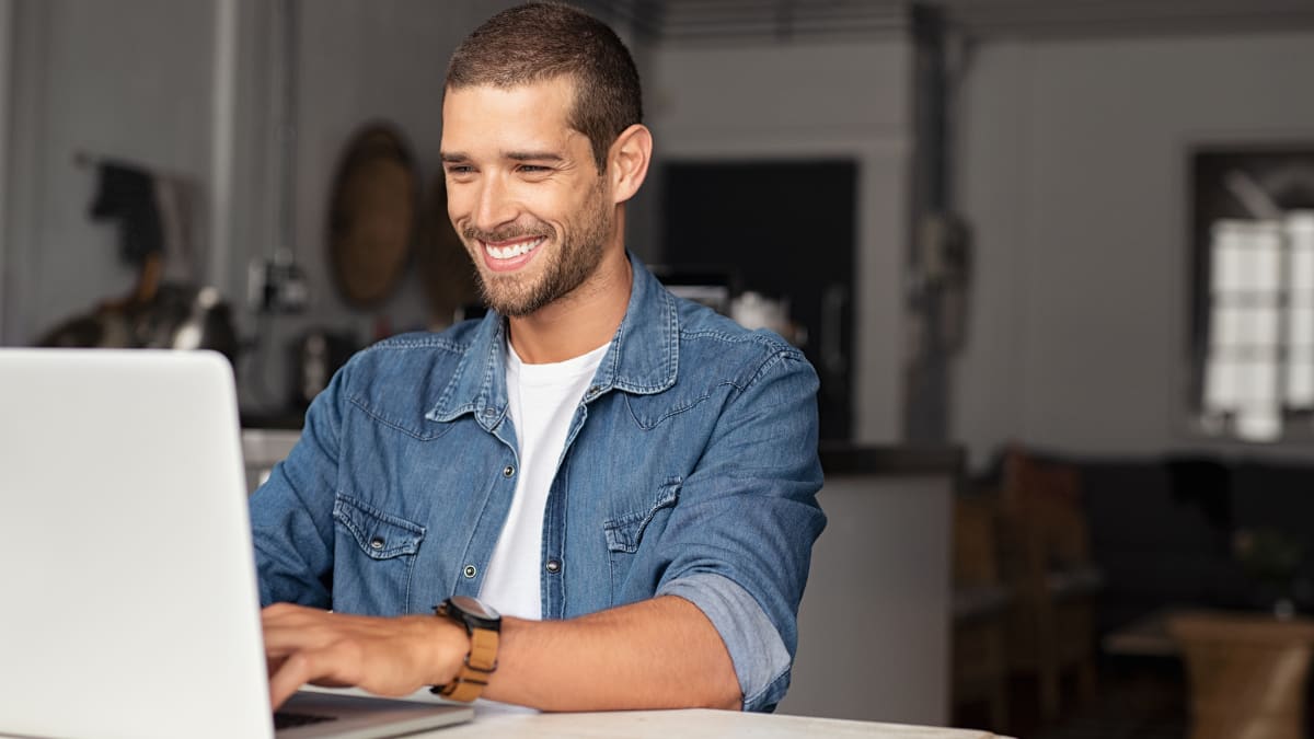 Author working on research