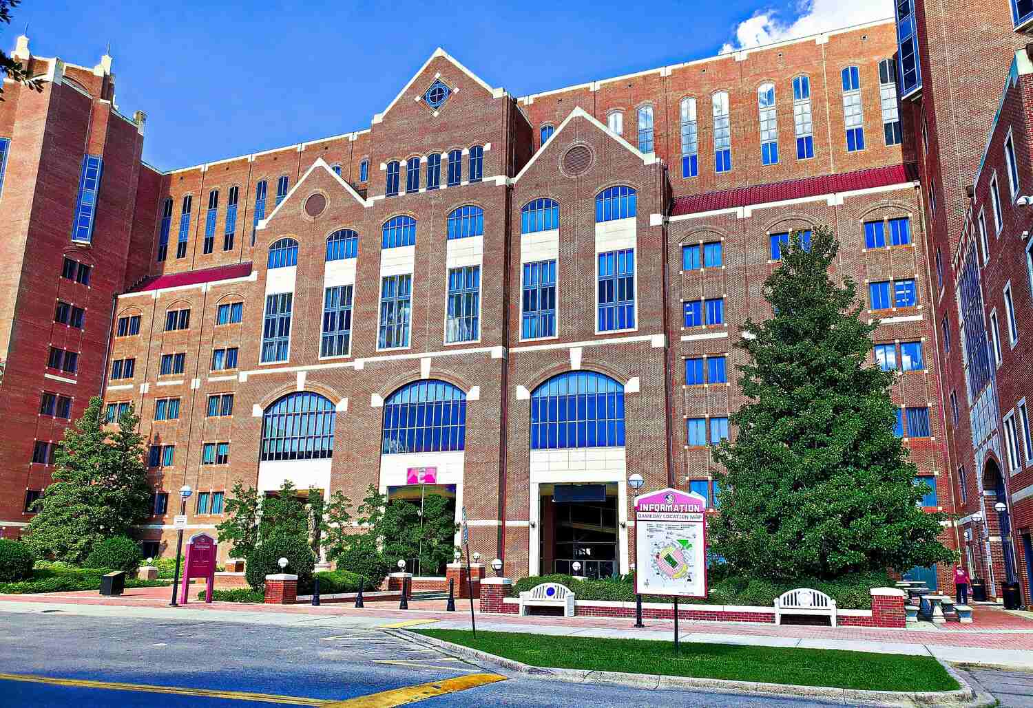 Large brick building with several windows at Florida State University