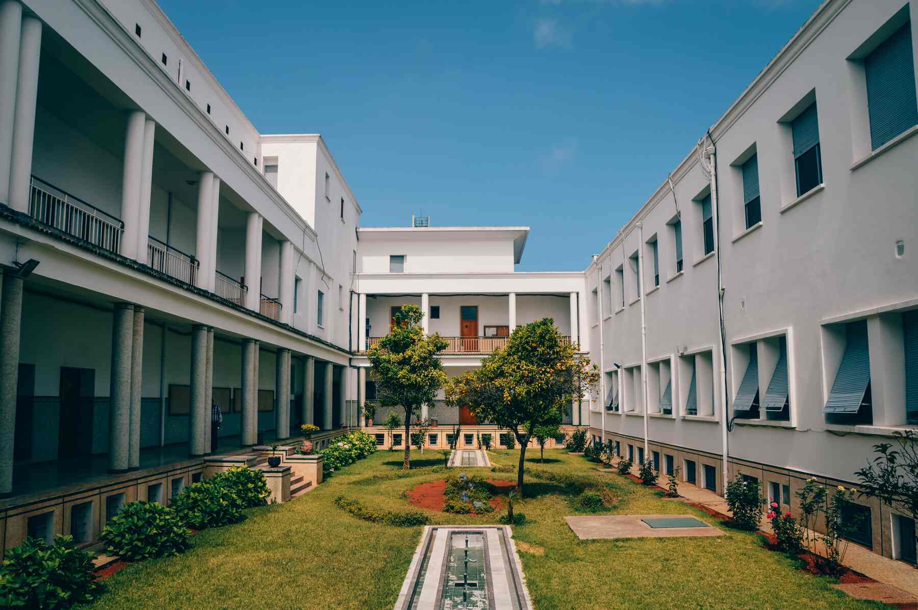 Campus grounds of a school in Ohio