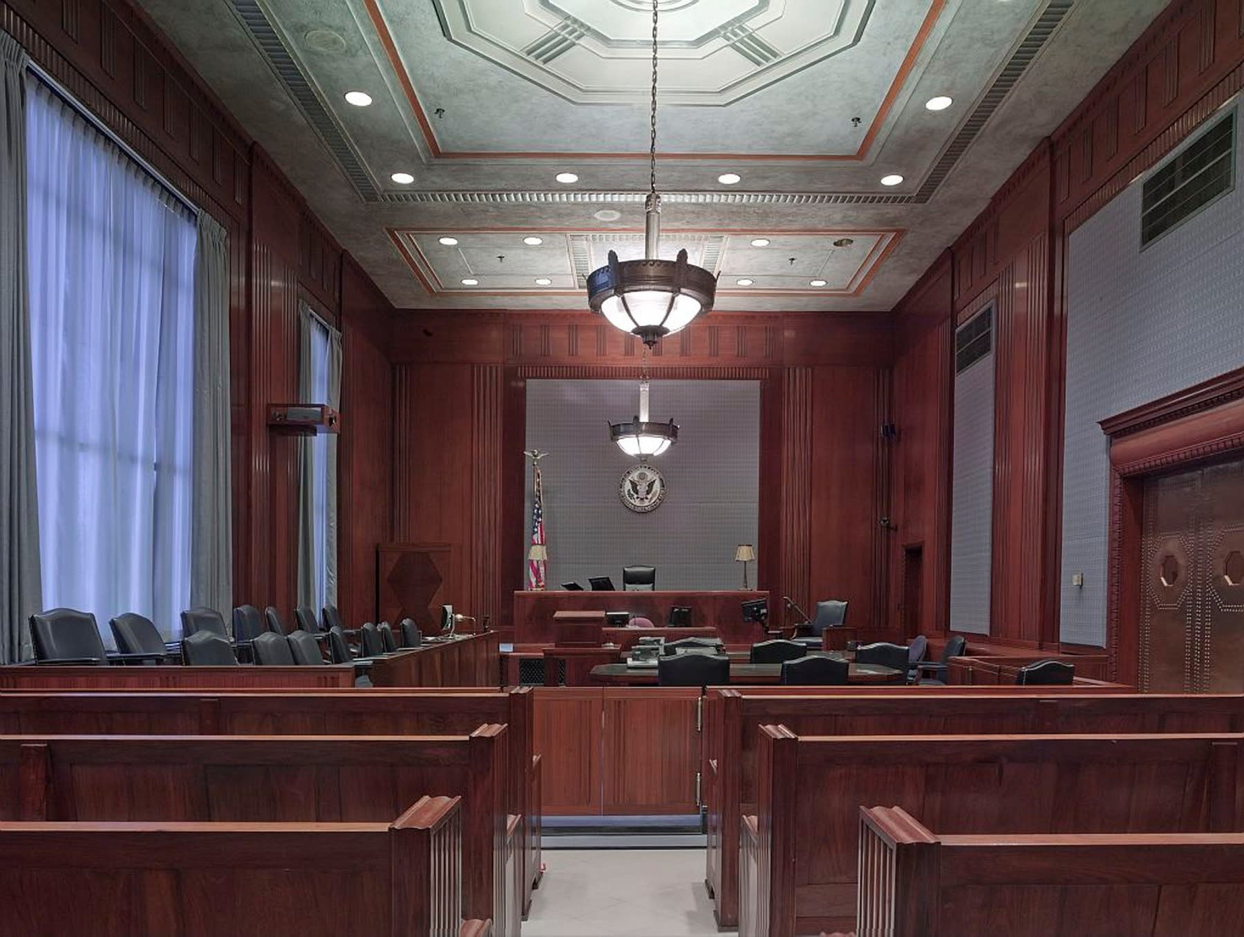 An empty court room