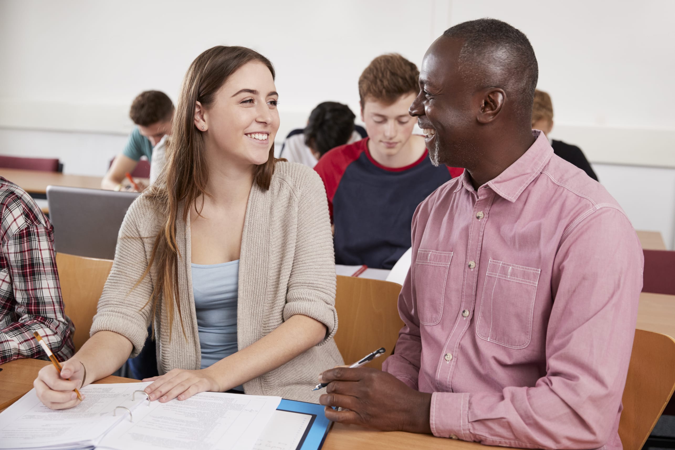 Students in a classroom