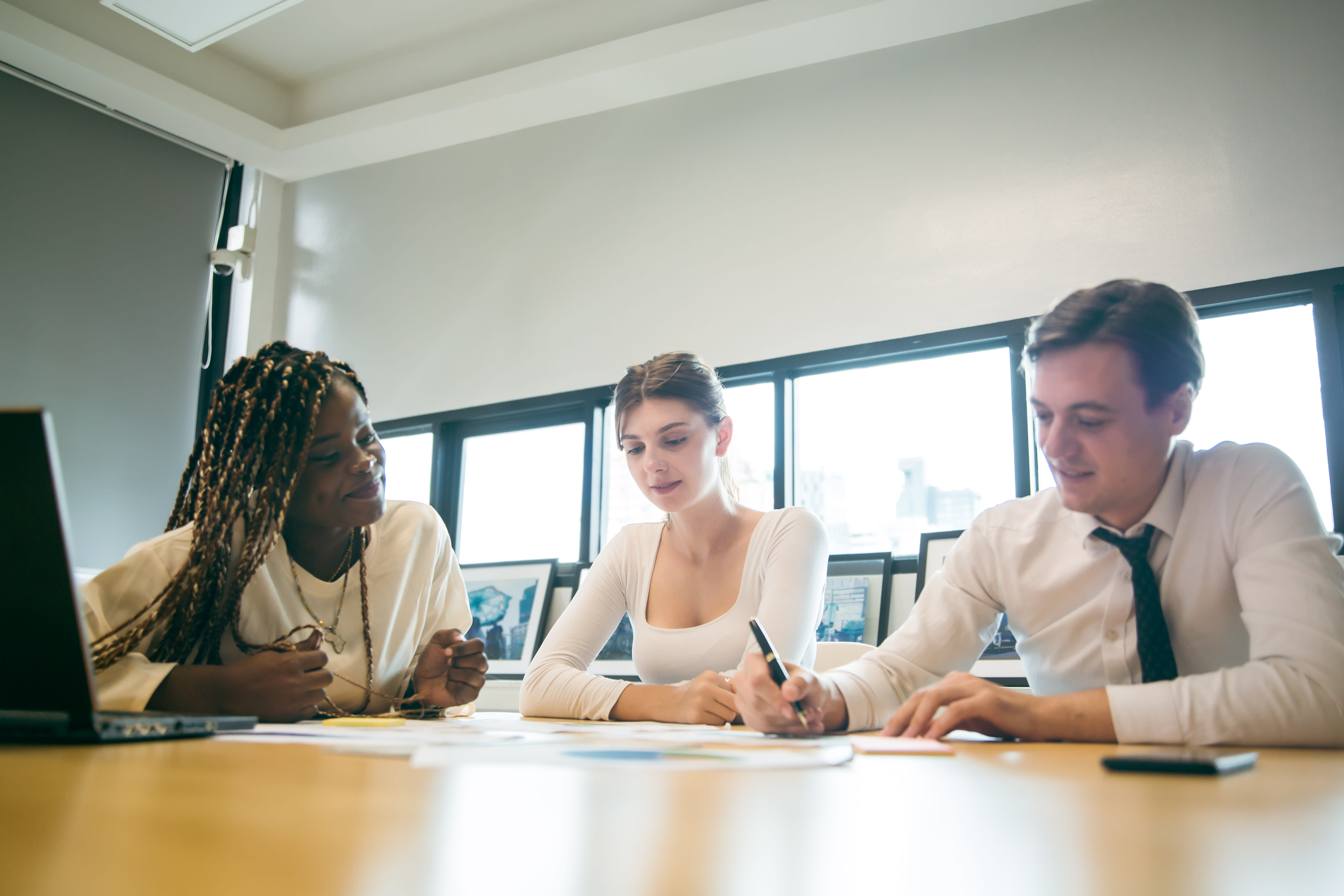 writers collaborate on outline