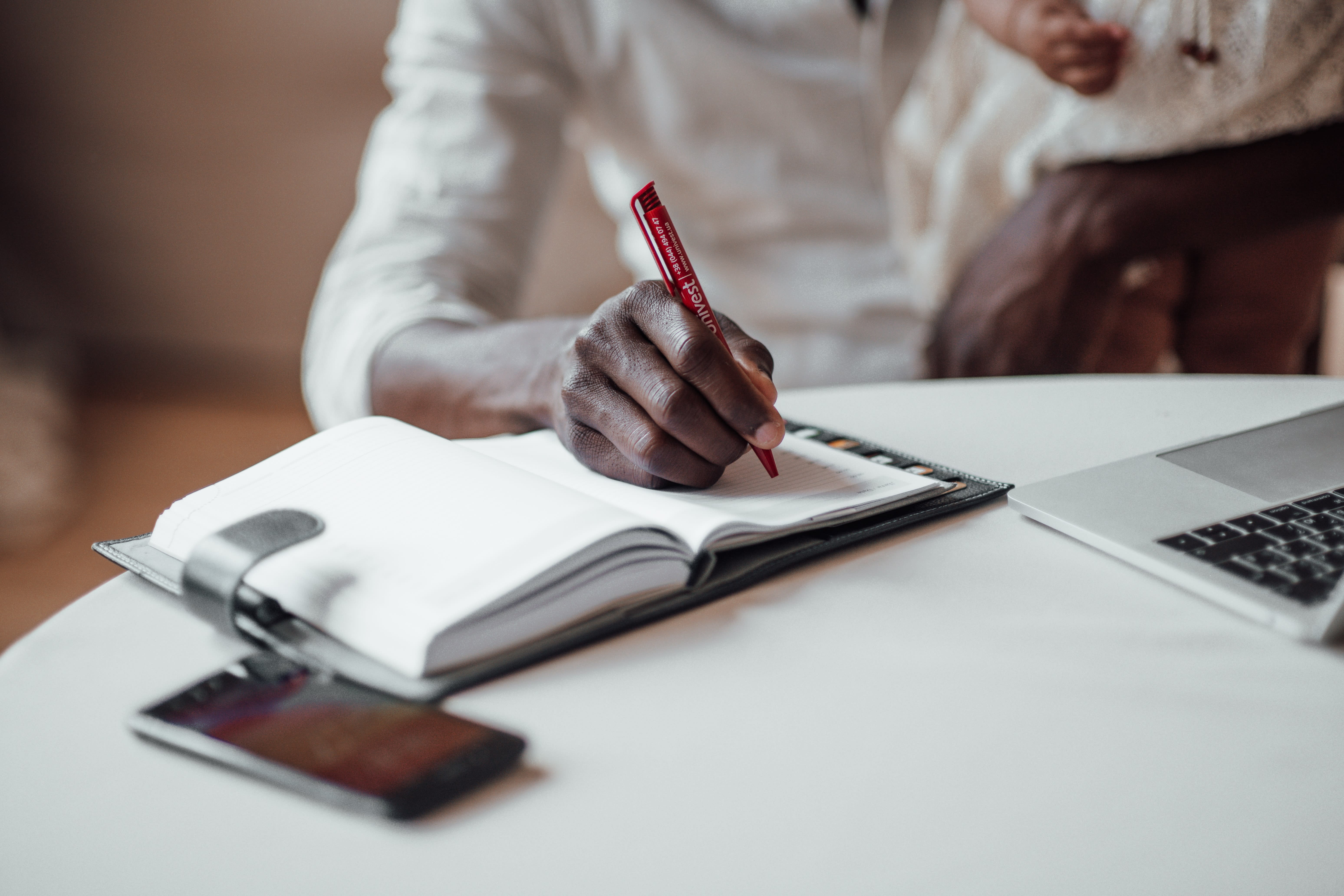 writer works on outline