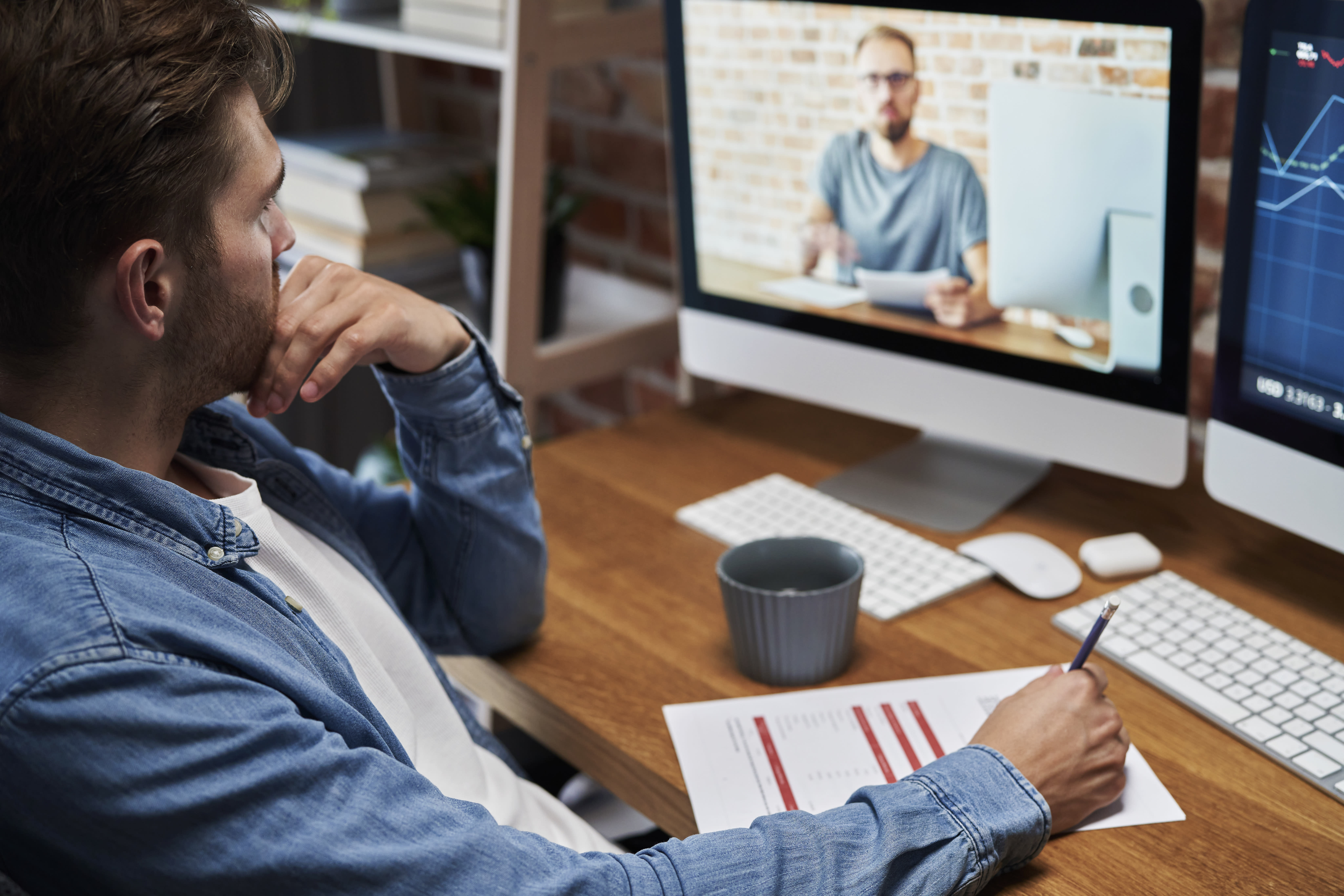 Man working from home