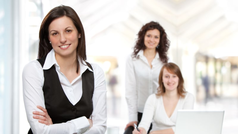 Young female business professionals