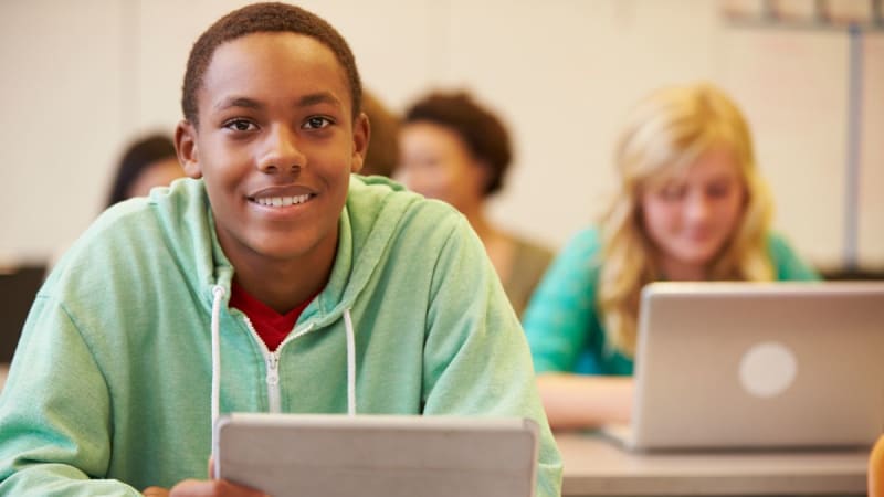 Students in a classroom
