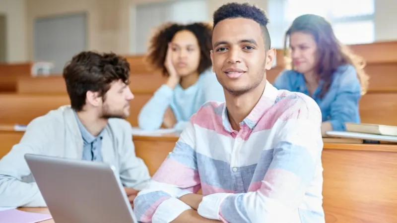 Students in a classroom